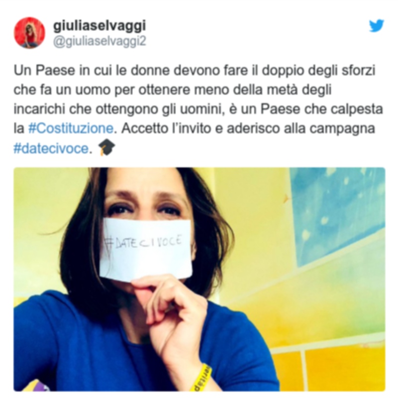 Dateci Voce: المرأة الإيطالية تطالب بالصوت في معركة Covid-19